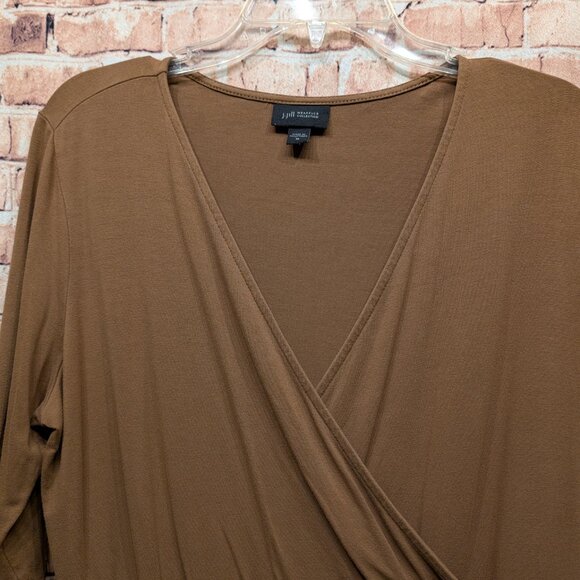 J. Jill Wearever Collection Blouse Crossover Wrap Size Medium - Picture 4 of 13